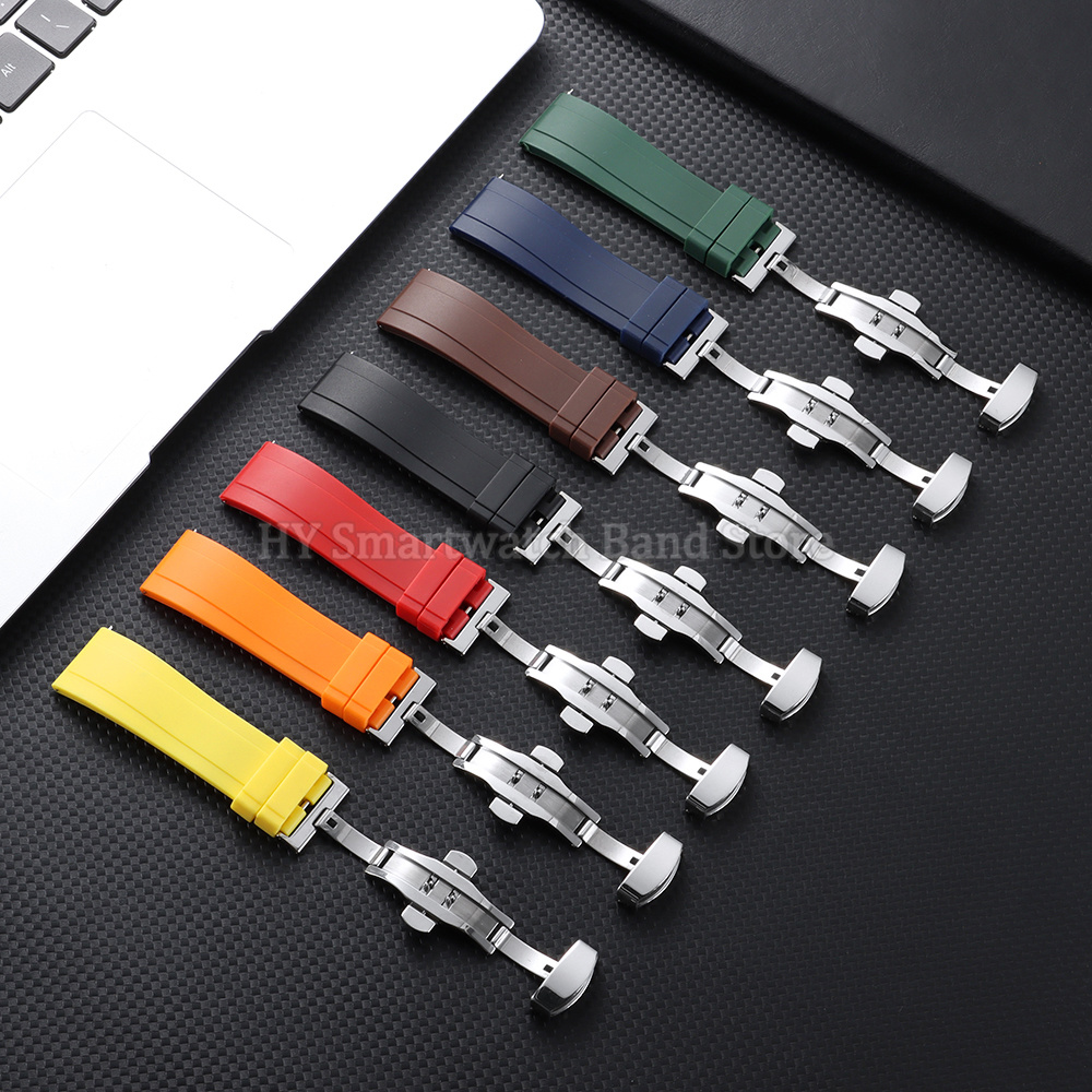 18mm 20mm 22mm 24mm Silicone W - Suede Strap Watch 评论和价格