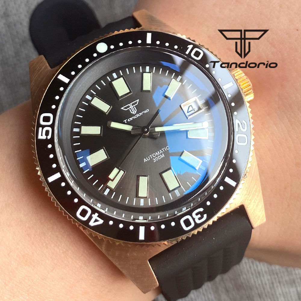 Tandorio 62 MAS CUSN8 Solid Br - Rubber Strap Diver 评论和价格