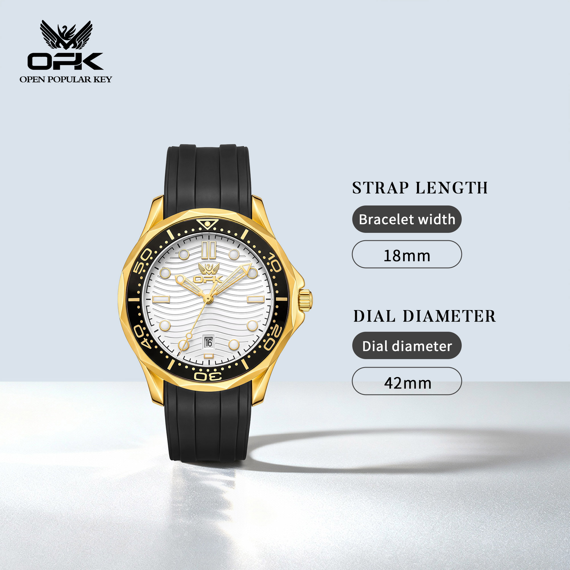 OPK Brand New Hot Selling Tren - Suede Strap Watch 评论和价格